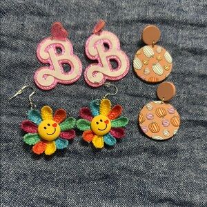 Fun Funky Earrings Lot
